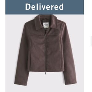 Abercrombie & Fitch Dark Brown Teddy Jacket